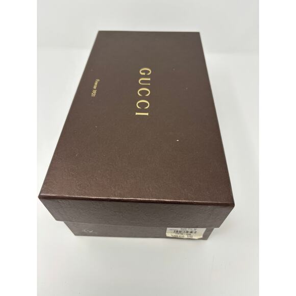 GUCCI Brown Studded Strappy Sandal Kitten Heel 7.5/37.5 - Picture 8 of 8